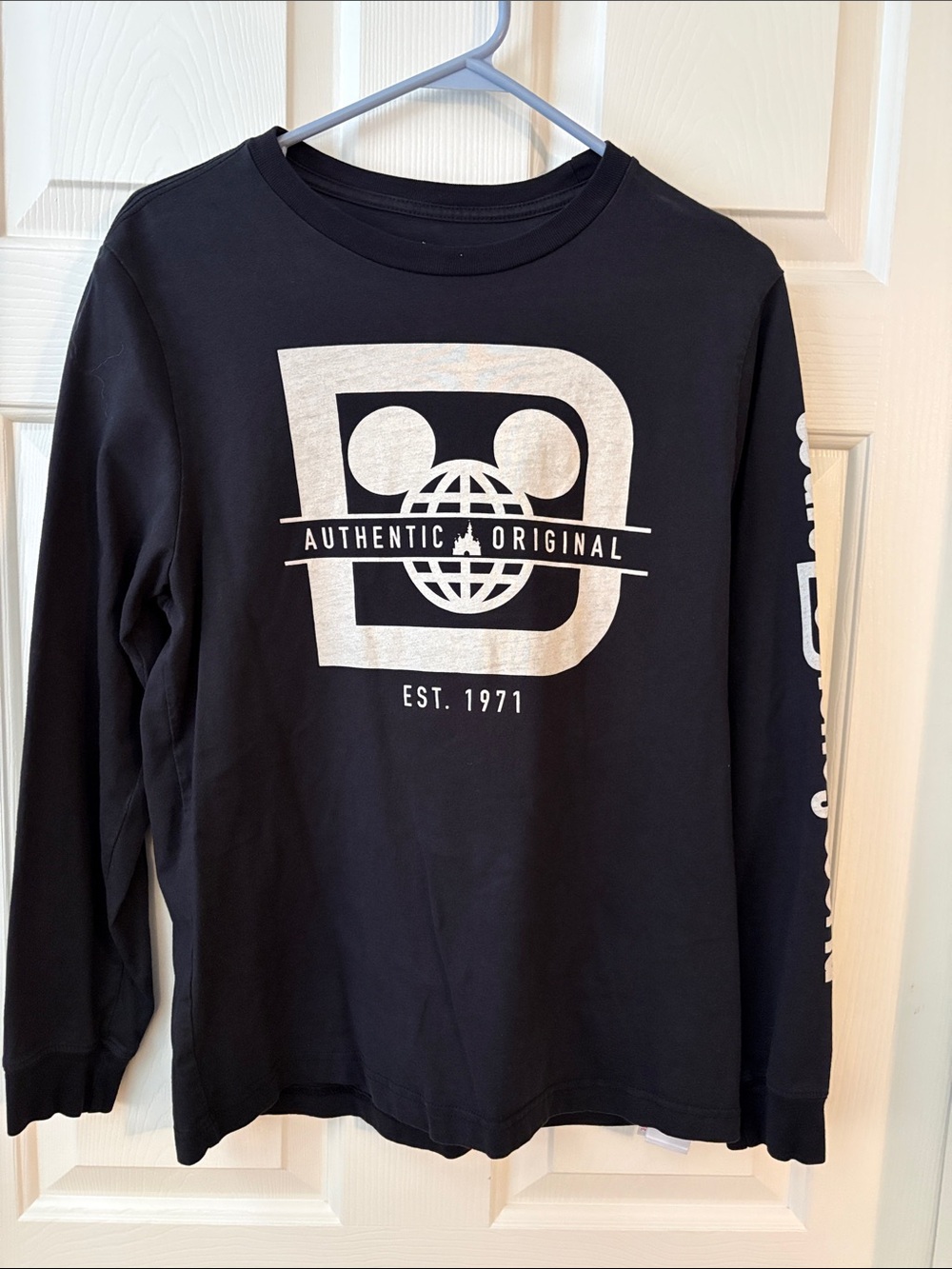 Disney Black Long Sleeve 'Authentic Original' Graphic Tee
